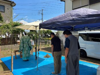 地鎮祭おめでとうございます